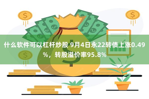 什么软件可以杠杆炒股 9月4日永22转债上涨0.49%，转股溢价率95.8%